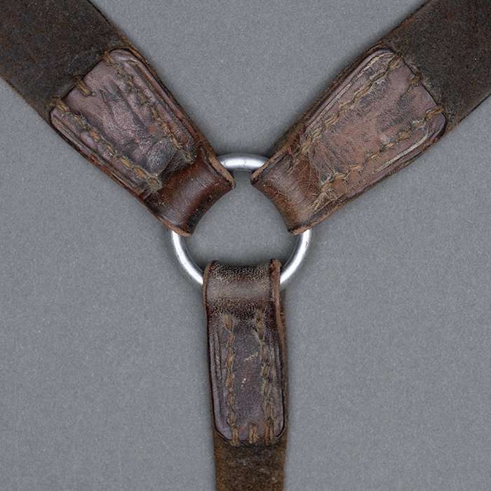 BJR12 Brown leather lightweight equipment Y straps — image 3