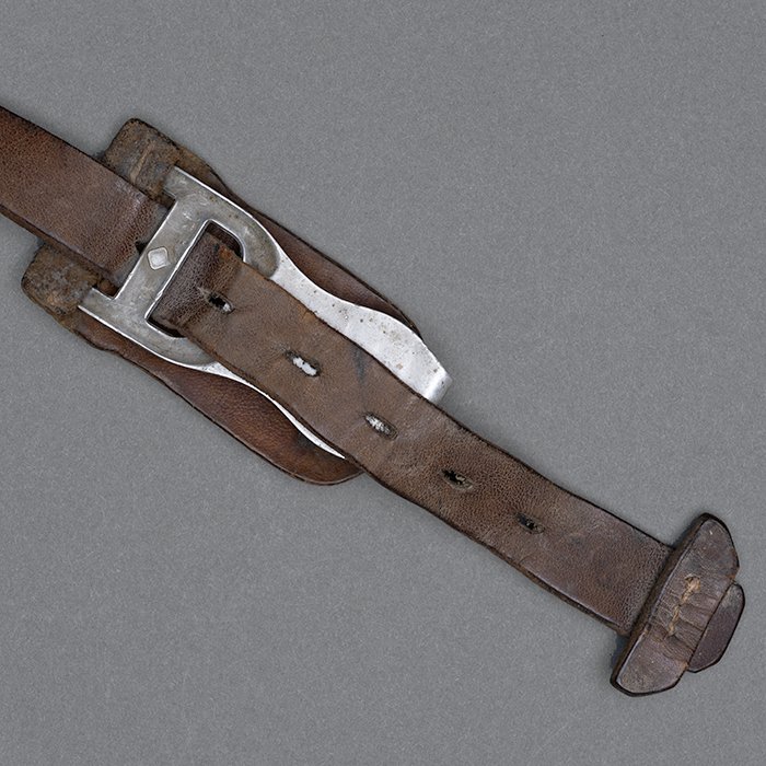BJR12 Brown leather lightweight equipment Y straps — image 6
