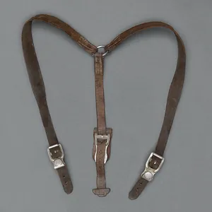BJR12 Brown leather lightweight equipment Y straps
