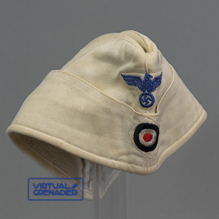 JS8 French made white Kriegsmarine EM overseas cap — image 2