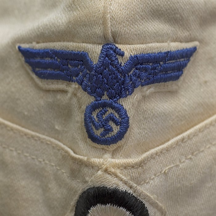 JS8 French made white Kriegsmarine EM overseas cap — image 6