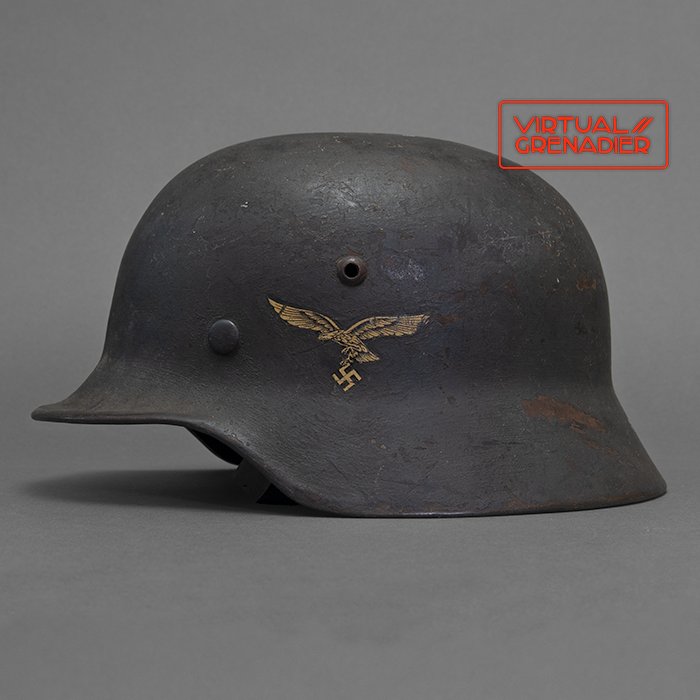LA9 Luftwaffe M35 single decal overpaint camouflage helmet — image 2
