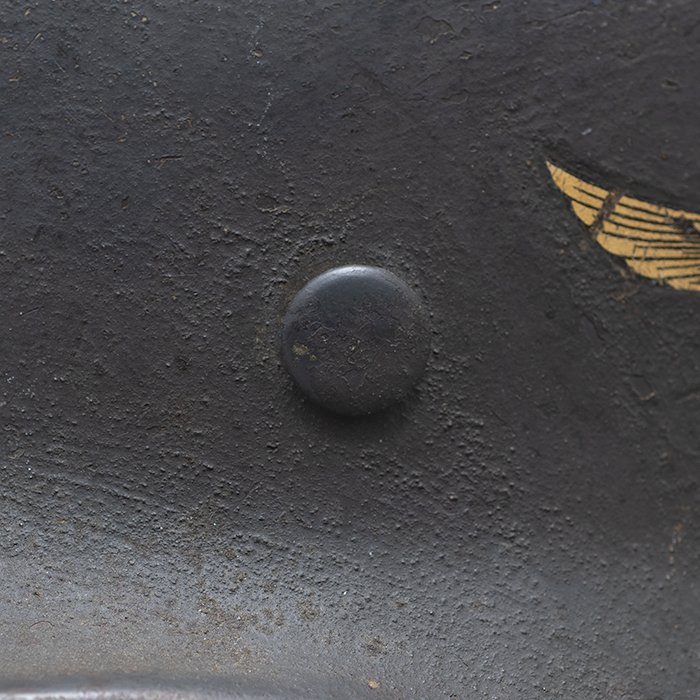 LA9 Luftwaffe M35 single decal overpaint camouflage helmet — image 6