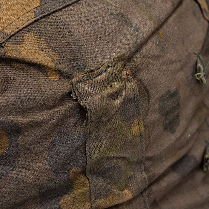 RG1 Service used second type Waffen-SS helmet cover of Oakleaf pattern camouflaged fabric — image 24