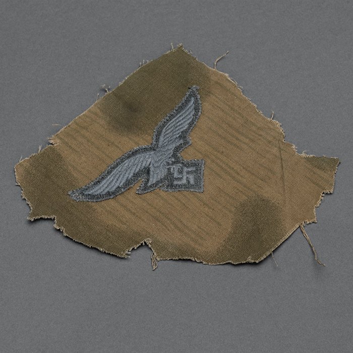 LA17 Luftwaffe national emblem cut from a sumpftarn pattern Fallschirmjäger smock — image 3