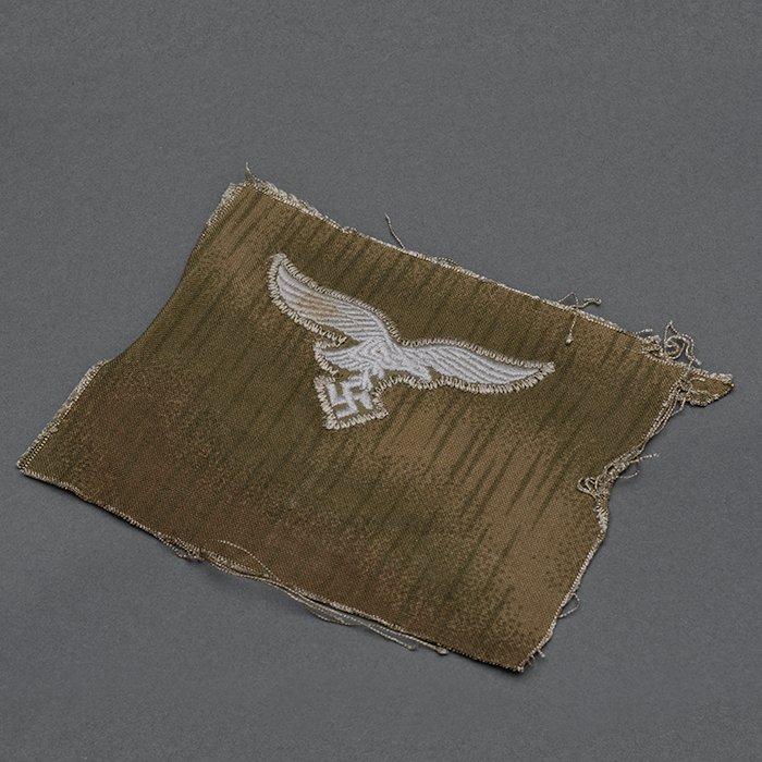 LA19 Luftwaffe national emblem cut from a sumpftarn pattern Fallschirmjäger smock — image 3