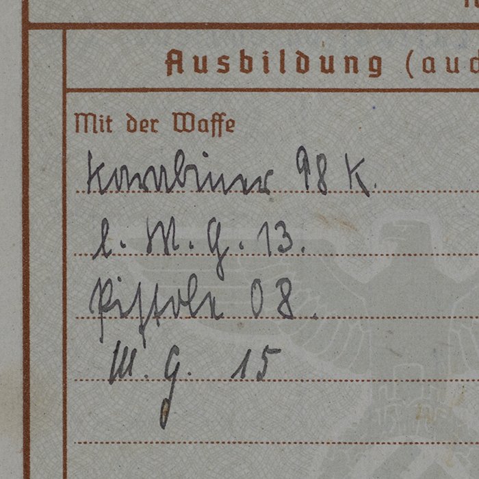 SH41 Interesting Wehrpass for a Luftwaffe Ju 88 pilot from III./Kampfgeschwader 77 — image 11