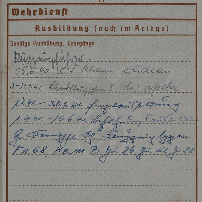 SH41 Interesting Wehrpass for a Luftwaffe Ju 88 pilot from III./Kampfgeschwader 77 — image 12