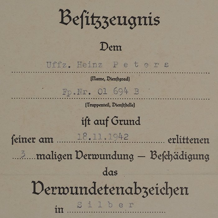 SH71 Set of four award documents for a Heer Panzergrenadier who served in North Africa — image 10