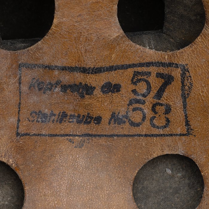 DM36 Luftwaffe M38 single decal tan camouflaged Fallschirmjäger helmet — image 30