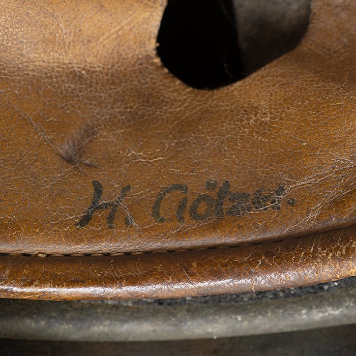 DM36 Luftwaffe M38 single decal tan camouflaged Fallschirmjäger helmet — image 32