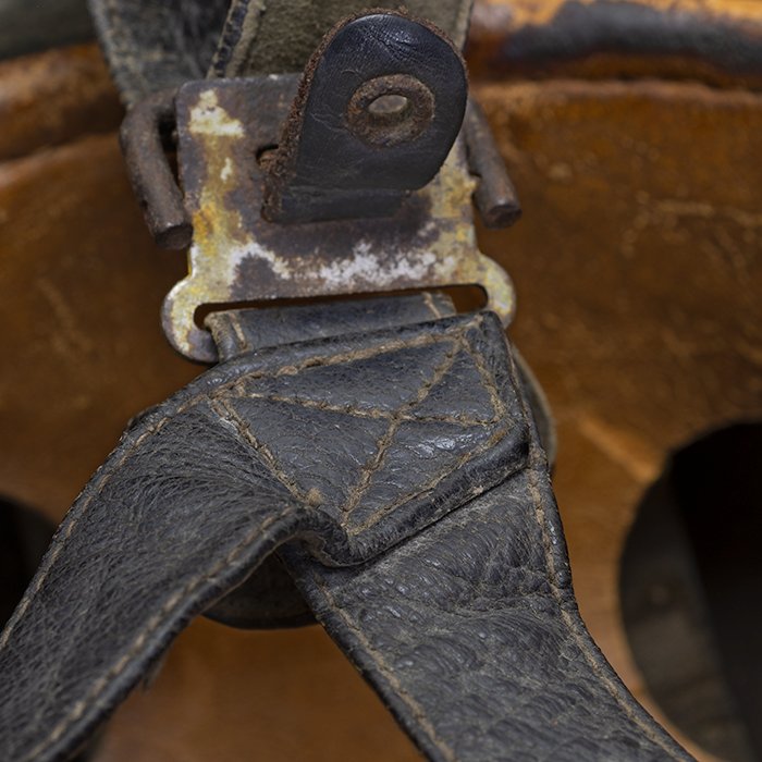 DM36 Luftwaffe M38 single decal tan camouflaged Fallschirmjäger helmet — image 35