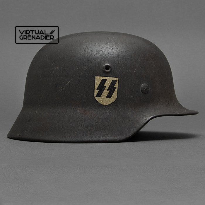 DM34 Splendid Waffen-SS M40 single decal helmet — image 2
