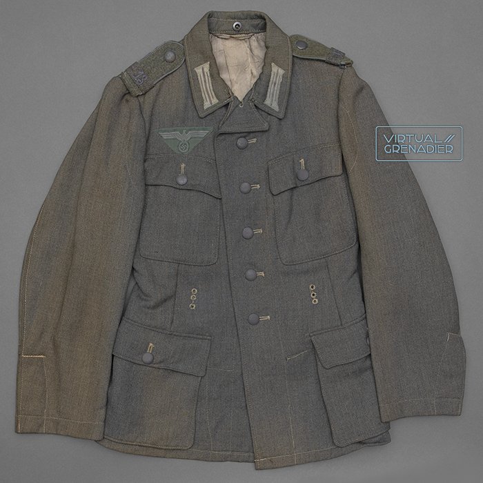 DM28 Heer M43 service blouse in gabardine fabric for a Nachschubtruppe EM — image 2