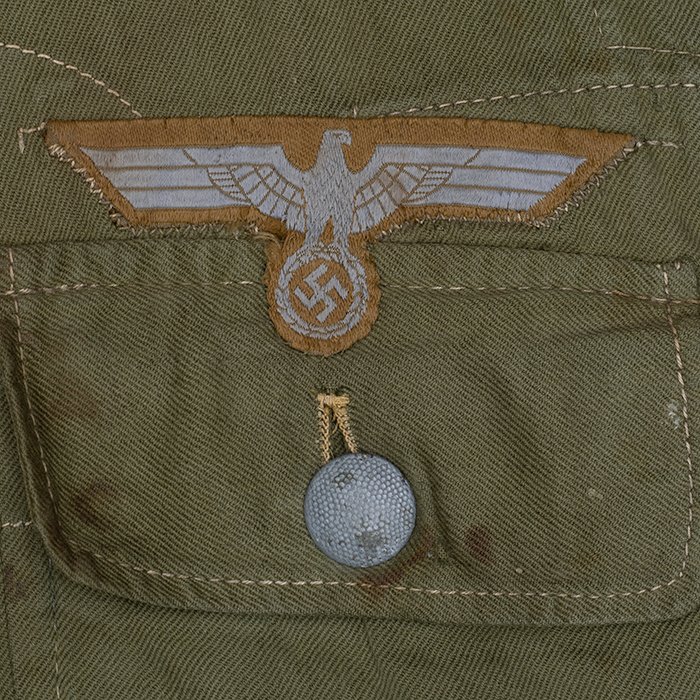 DM30 Interesting third pattern tropical service blouse for a Heer Pionier Obergefreiter — image 10