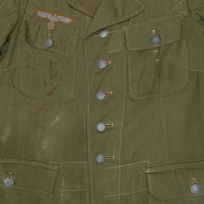 DM30 Interesting third pattern tropical service blouse for a Heer Pionier Obergefreiter — image 18