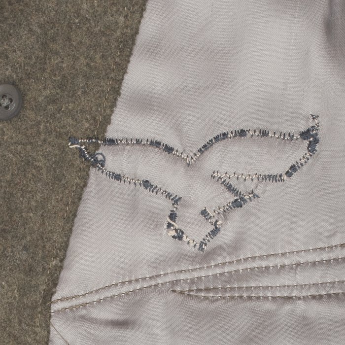 MAA41 Late issue four pocket issue service blouse in field grey for Hermann Göring Division personnel — image 5