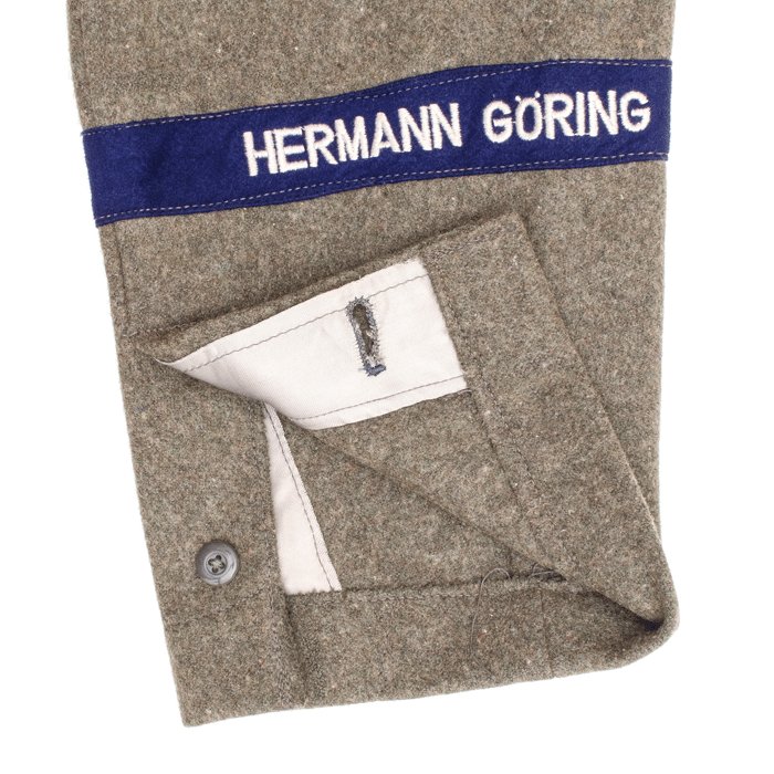 MAA41 Late issue four pocket issue service blouse in field grey for Hermann Göring Division personnel — image 6