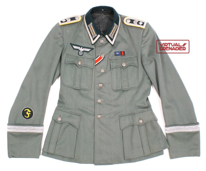 Custom-tailored M36style tunic for a Heer Oberfeldwebel (Spieß) in Kavallerie-Regiment 5 — image 2