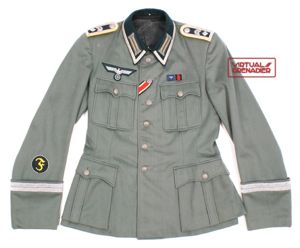 Custom-tailored M36style tunic for a Heer Oberfeldwebel (Spieß) in Kavallerie-Regiment …