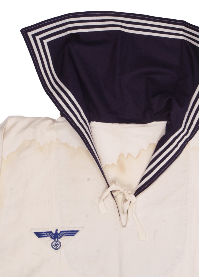 HS006 Kriegsmarine white pullover shirt — image 3