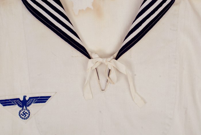 HS006 Kriegsmarine white pullover shirt — image 4