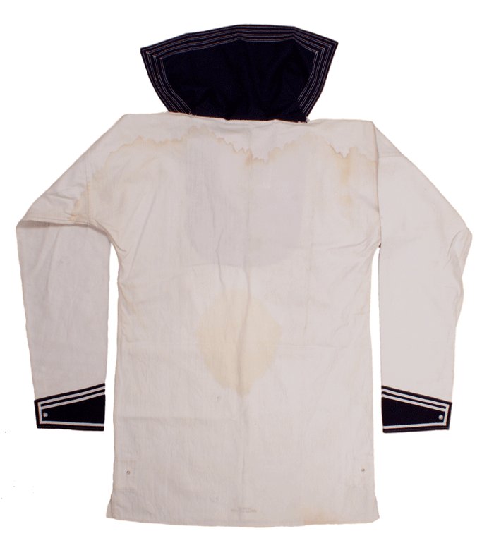 HS006 Kriegsmarine white pullover shirt — image 8
