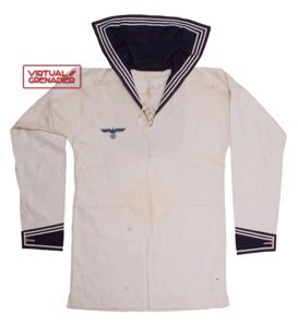 HS006 Kriegsmarine white pullover shirt