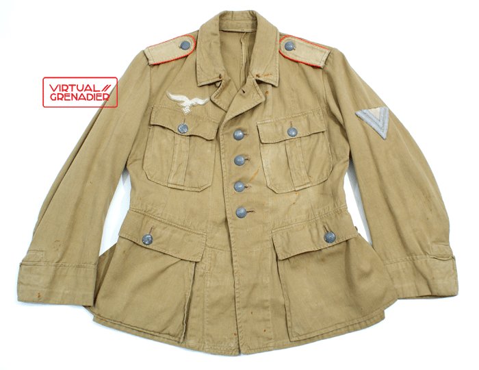 Luftwaffe Flak Obergefreiter tropical service blouse — image 2