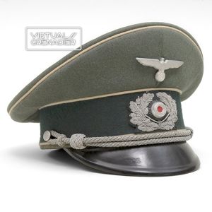 DWH3 Heer Infanterie officer's visored cap made by the Clemens …