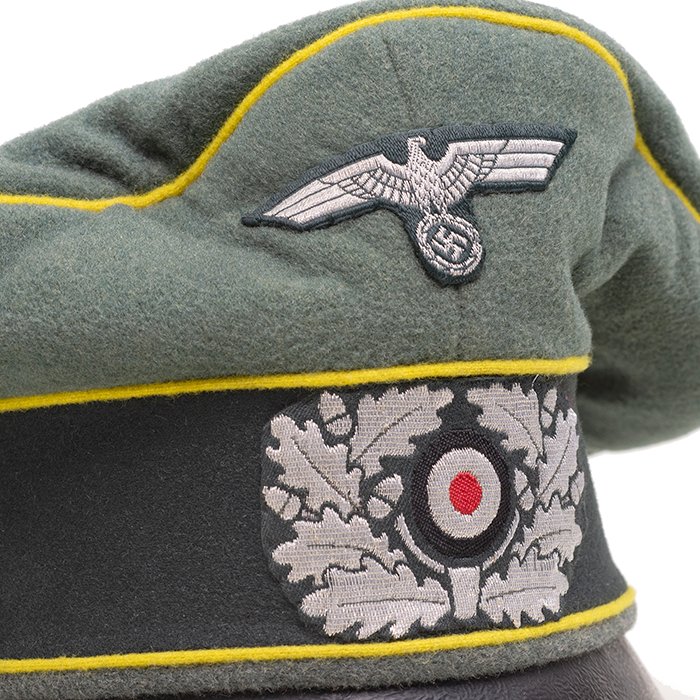 MSW3 Clemens Wagner made Heer Nachrichten officer's visored cap 'Alter Art' — image 3