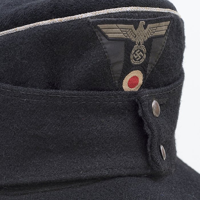 HBJ24 Prime and rare Heer Panzer officer's black M43 cap — image 10