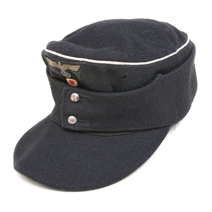 HBJ24 Prime and rare Heer Panzer officer's black M43 cap — image 11