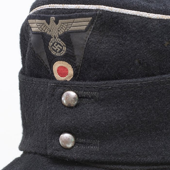 HBJ24 Prime and rare Heer Panzer officer's black M43 cap — image 3