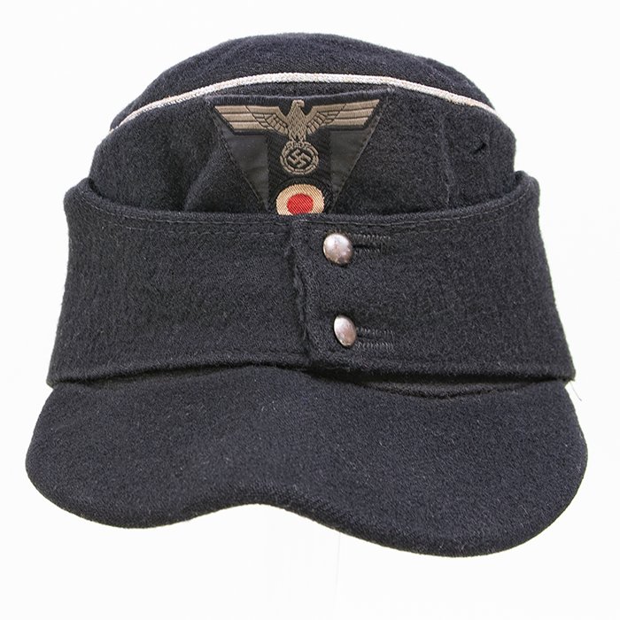 HBJ24 Prime and rare Heer Panzer officer's black M43 cap — image 4