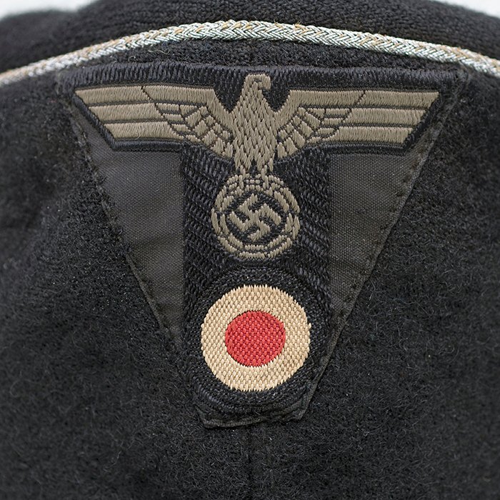 HBJ24 Prime and rare Heer Panzer officer's black M43 cap — image 7
