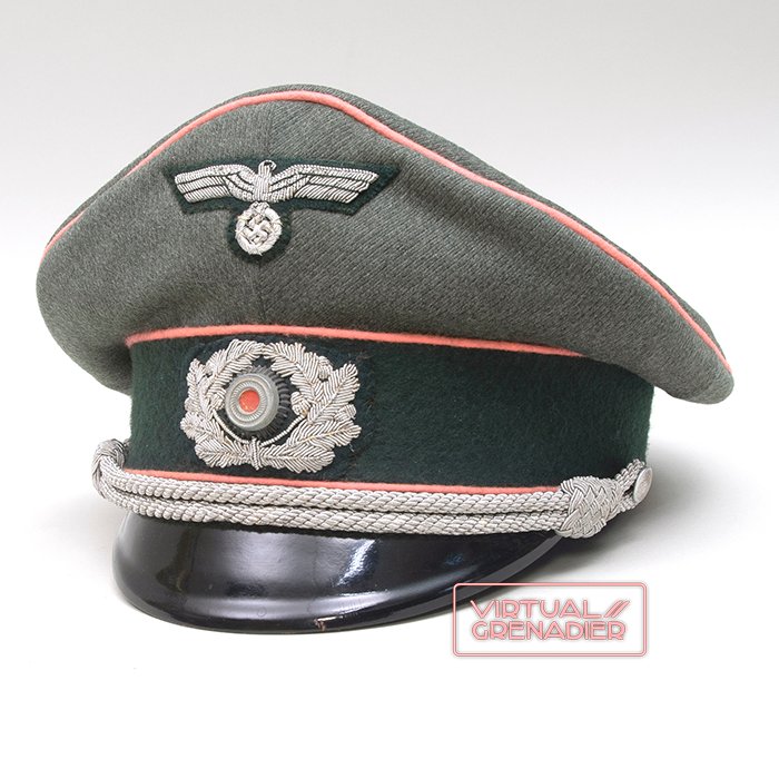 SJH85 Appealing Heer Panzer officer's visored cap produced by the firm of Otto Schlientz — image 2