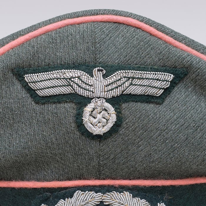 SJH85 Appealing Heer Panzer officer's visored cap produced by the firm of Otto Schlientz — image 6