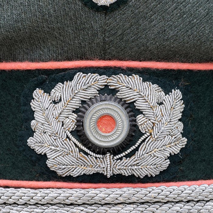 SJH85 Appealing Heer Panzer officer's visored cap produced by the firm of Otto Schlientz — image 7