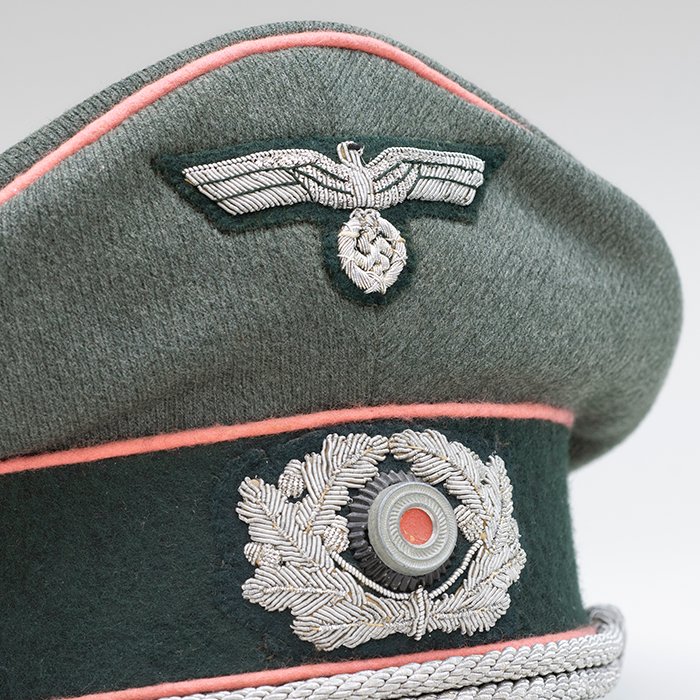 SJH85 Appealing Heer Panzer officer's visored cap produced by the firm of Otto Schlientz — image 9