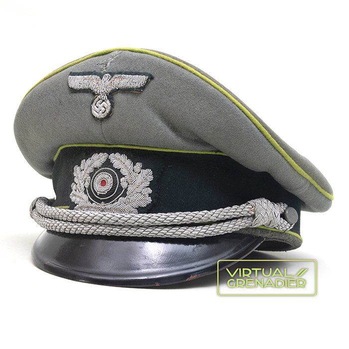 KMA16 Heer Panzergrenadier officer's visored cap made by the firm of J. Weithmann — image 2
