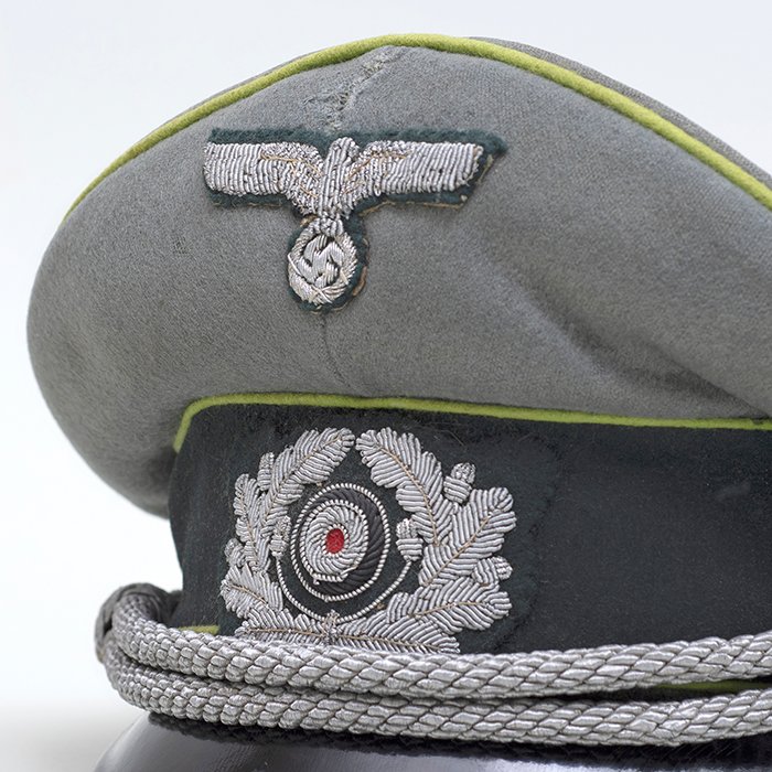 KMA16 Heer Panzergrenadier officer's visored cap made by the firm of J. Weithmann — image 3