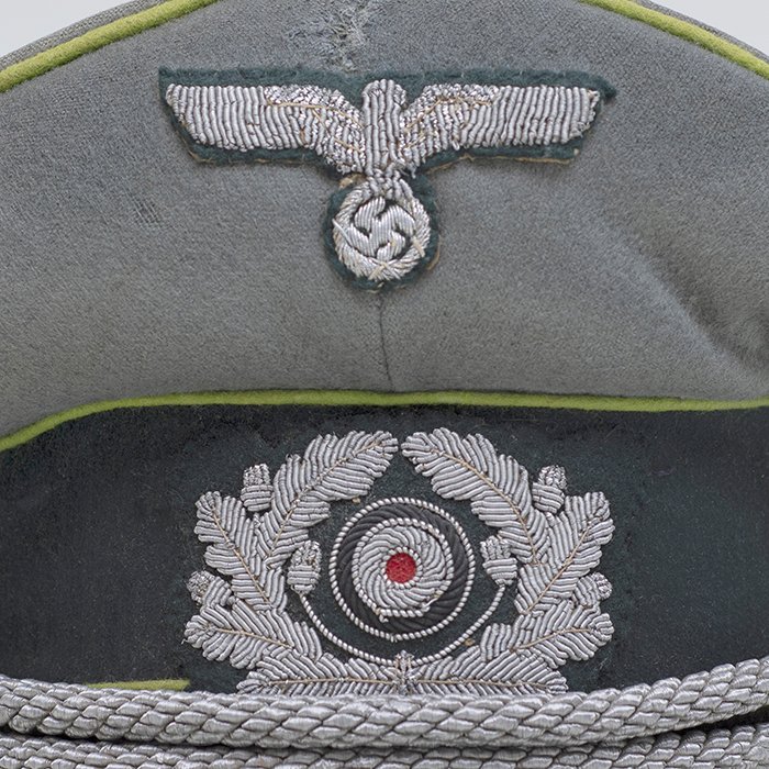 KMA16 Heer Panzergrenadier officer's visored cap made by the firm of J. Weithmann — image 5