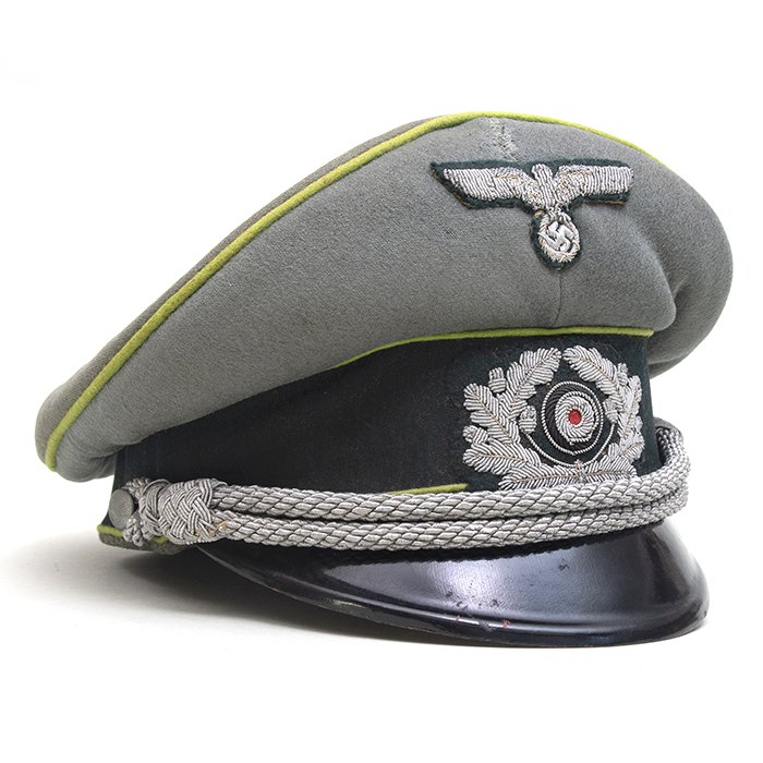 KMA16 Heer Panzergrenadier officer's visored cap made by the firm of J. Weithmann — image 8