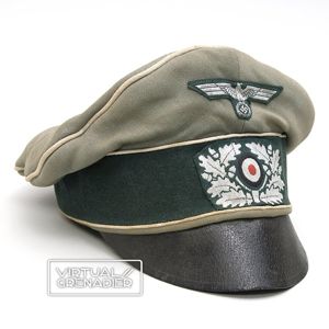 SBH21 High quality Heer Infanterie officer's visored cap 'Alter Art' …