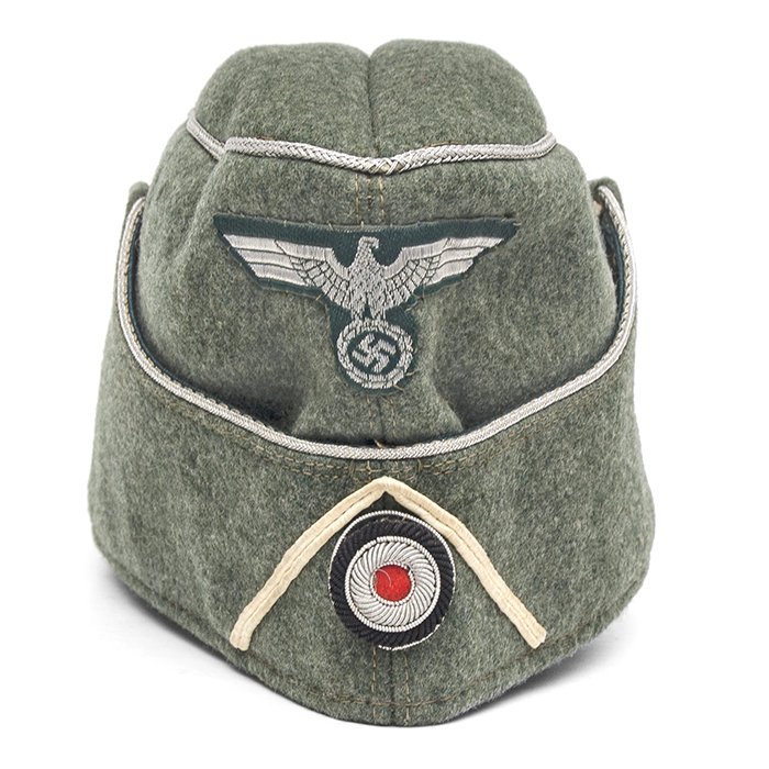 HJS50 Heer Infanterie officer's overseas cap — image 3