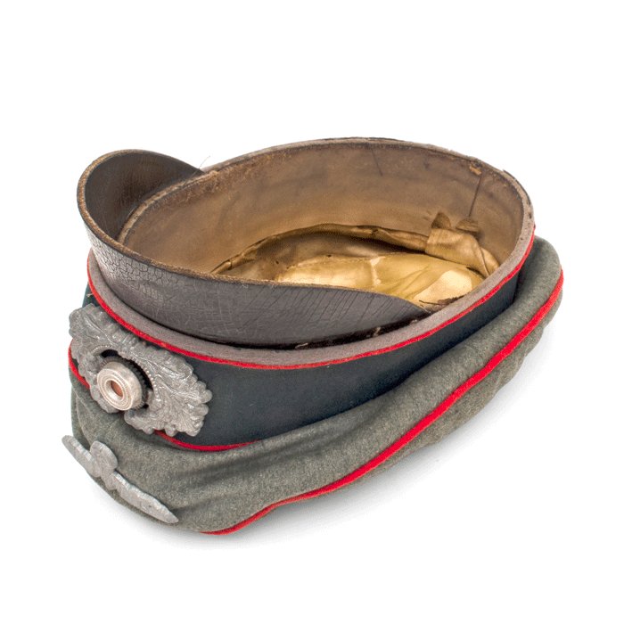 LMH1 Heer Artillerie officer 'crusher' style visored cap — image 10