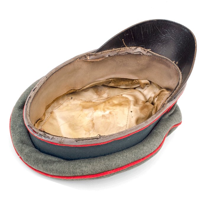 LMH1 Heer Artillerie officer 'crusher' style visored cap — image 11