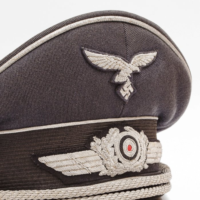 SWH2 Splendid Erel made Luftwaffe officer's visored cap — image 2
