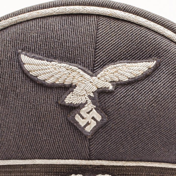 SWH2 Splendid Erel made Luftwaffe officer's visored cap — image 4
